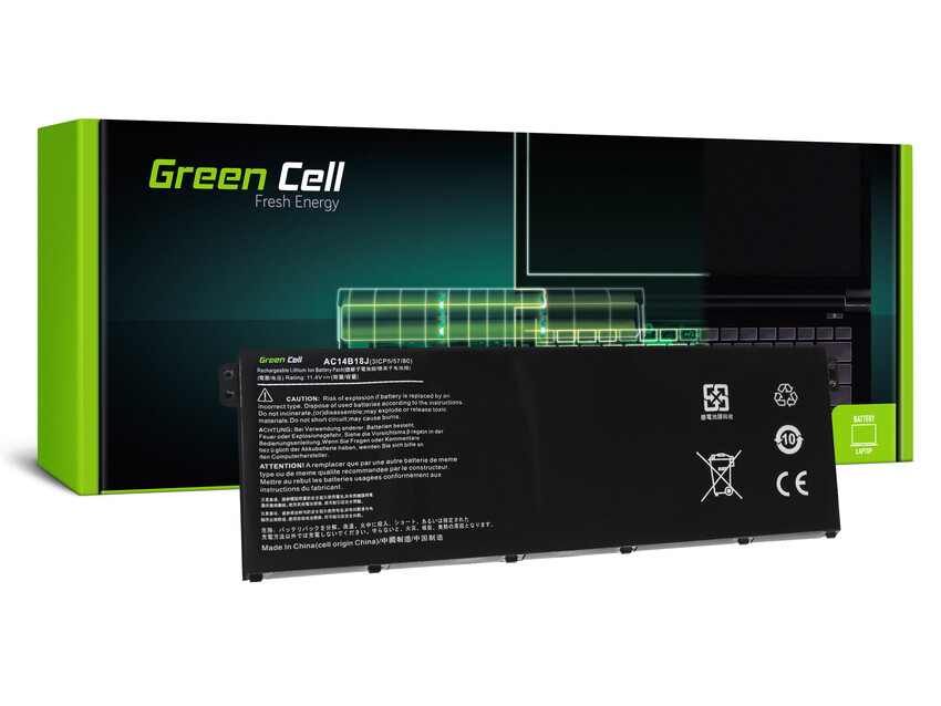 Green Cell baterija AC14B13J AC14B18J za Acer Aspire ES1-111M ES1-331 ES1-531 ES1-533 ES1-571 (AC52)