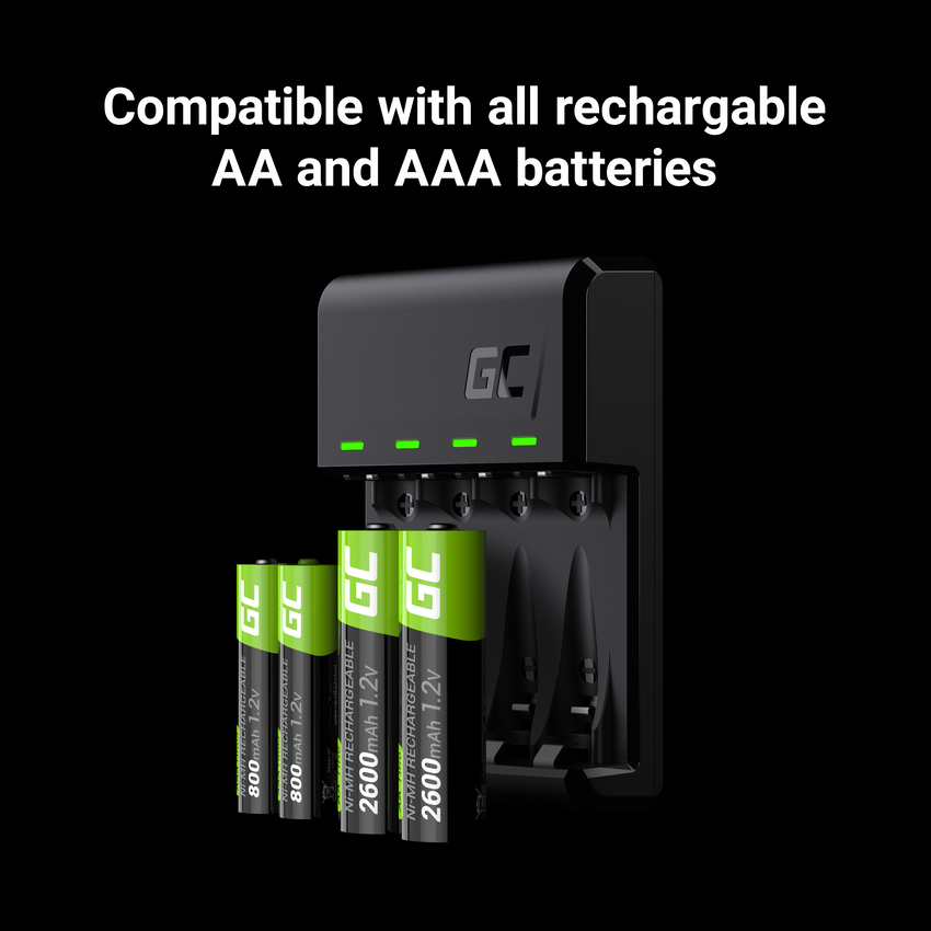 Set Green Cell GC Vitalpolnilec and 4x batteries AAA HR03 800mAh (GRSETGC02)