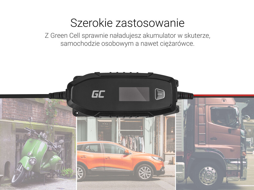 Green Cell baterija napajanje za AGM, Gel and Lead Acid 6V / 12V (4A) (ACAGM07)