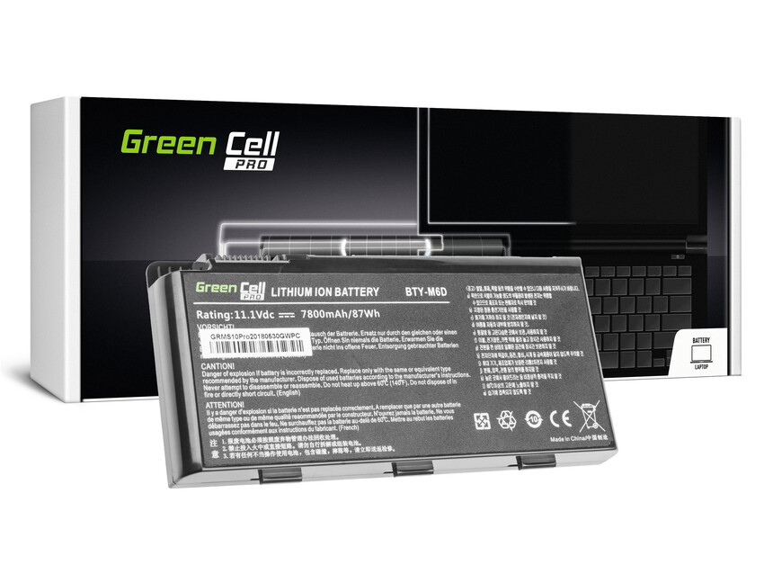Green Cell baterija PRO BTY-M6D za MSI GT60 GT70 GT660 GT680 GT683 GT780 GT783 GX660 GX680 GX780 (MS10PRO)