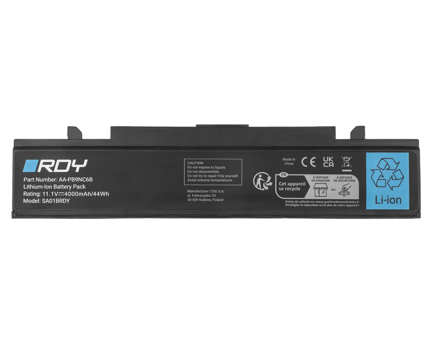 baterija RDY AA-PB9NC6B AA-PB9NS6B to Samsung R519 R522 R530 R540 R580 R620 R719 R780 RV510 RV511 (SA01BRDY)