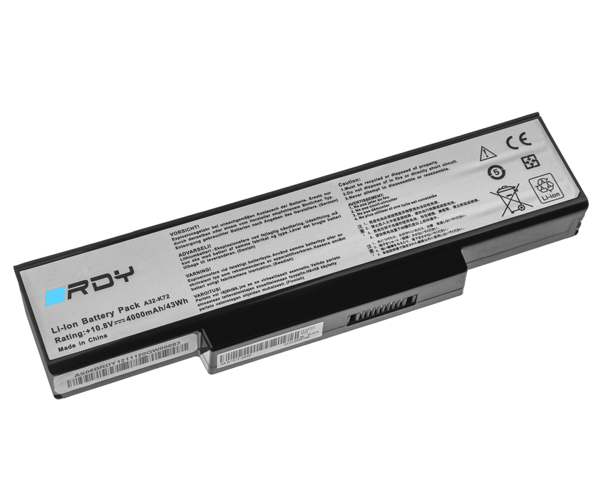 baterija RDY A32-K72 to Asus N71 K72 K72J K72F K73S K73SV N71 N71J (AS06BRDY)
