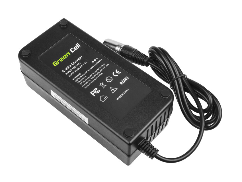 Green Cell polnilec baterije 54.6V 4A (XLR 3 PIN) za E-BIKE 48V (ACEBIKE10)