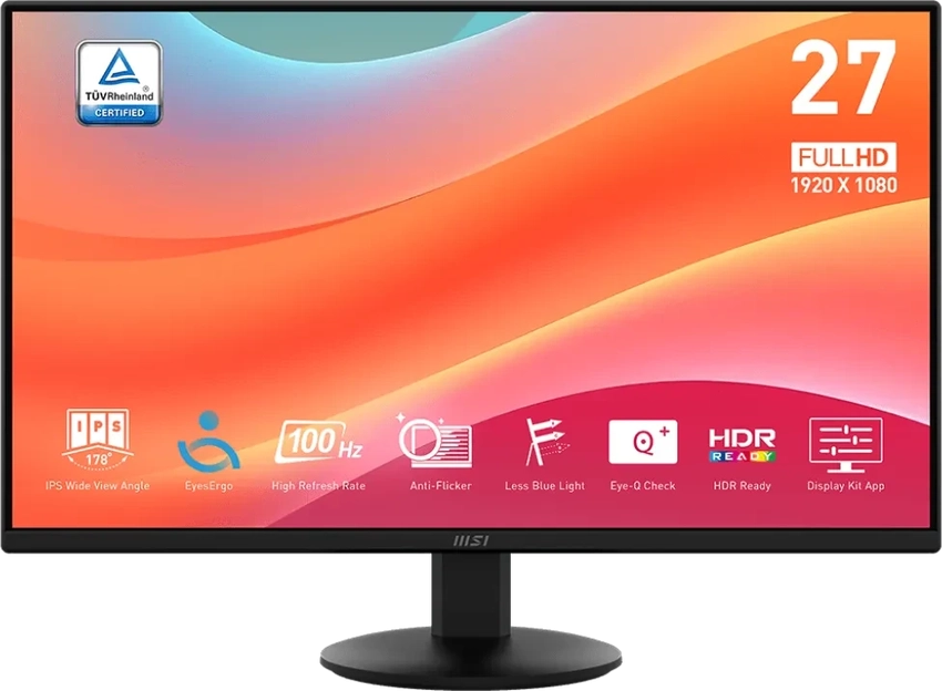 Monitor MSI Pro MP272L 68,6 cm (27″) FHD IPS LED 100 Hz