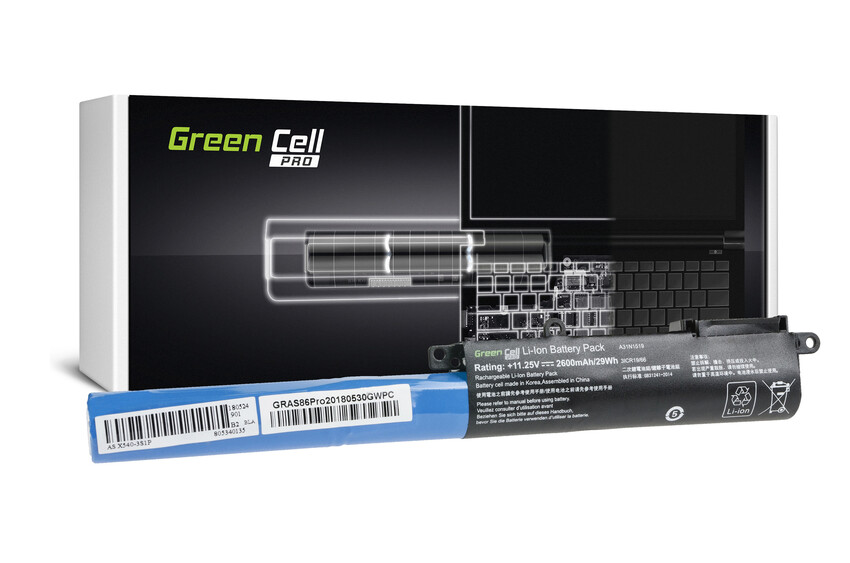 Green Cell baterija PRO A31N1519 za Asus F540 F540L F540S R540 R540L R540M R540MA R540S R540SA X540 X540L X540S X540SA (AS86PRO)