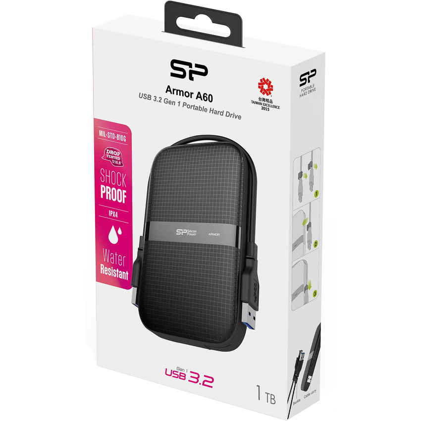 Zunanji 1TB Silicon Power Armor A60 SP010TBPHDA60S3A