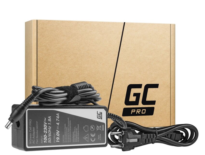 Green Cell PRO polnilec / AC Adapter 19V 4.74A 90W za Samsung R510 R522 R525 R530 R540 R580 R780 RV511 RV520 NP350E5C NP350V5C (AD21P)