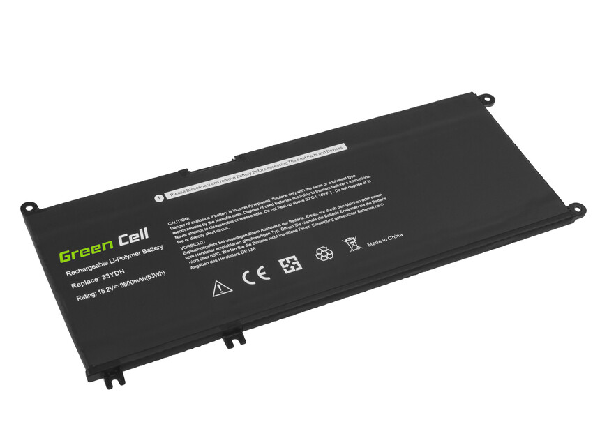Green Cell baterija 33YDH za Dell Inspiron G3 3579 3779 G5 5587 G7 7588 7577 7773 7778 7779 7786 Latitude 3380 3480 3490 3590 (DE138)