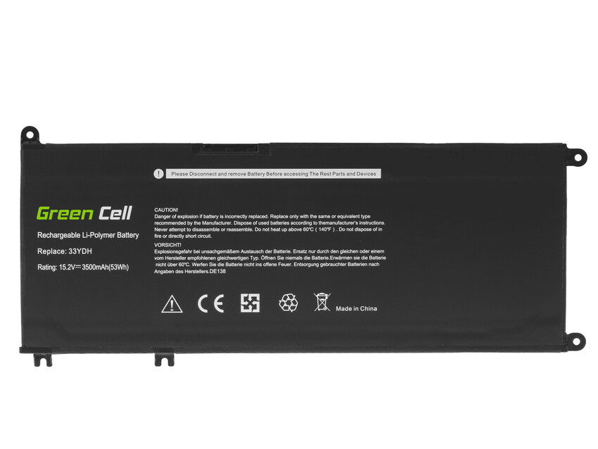 Green Cell baterija 33YDH za Dell Inspiron G3 3579 3779 G5 5587 G7 7588 7577 7773 7778 7779 7786 Latitude 3380 3480 3490 3590 (DE138)