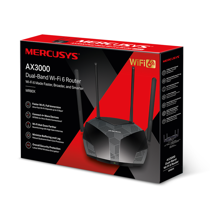 Usmerjevalnik / router Mercusys AX3000 Dual-Band Wi-Fi 6
