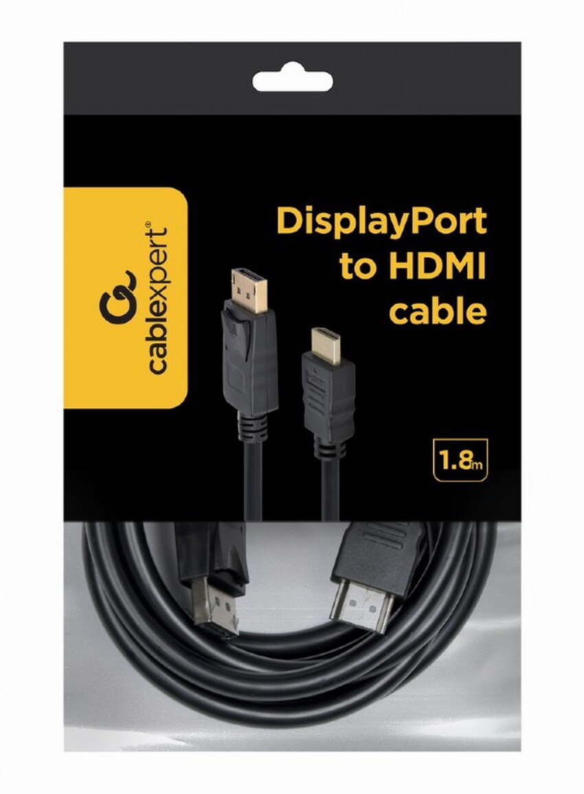 Kabel DISPLAYPORT - HDMI 1,8M Allteq CC-DP-HDMI-6 FullHD