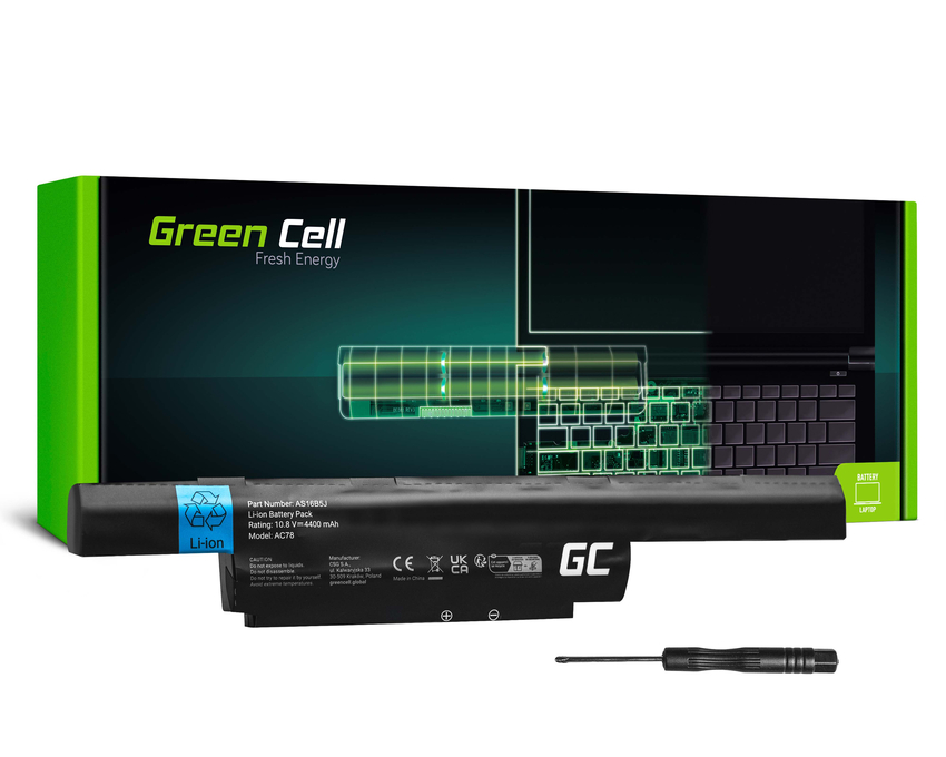 Green Cell baterija AS16B5J AS16B8J za Acer Aspire E15 E5-575 E5-575G F15 F5-573 F5-573G TravelMate P259-M P259-G2-M (AC78)