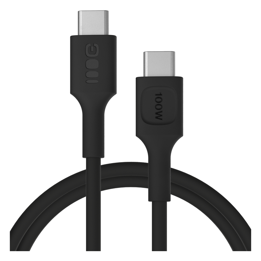 KABGC100PF120PBUSB-C kabel 1.2m 100W Greencell PowerFlex Fast Charging PD Panther Black (KABGC100PF120PB)