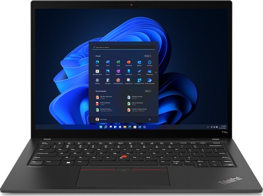 Prenosnik Lenovo ThinkPad T14 G3 / i7 / RAM 16 GB / SSD Disk / 14,0″ WUXGA