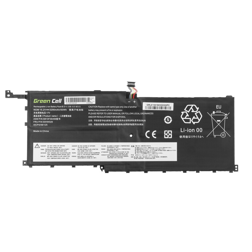 Green Cell baterija 00HW028 za Lenovo ThinkPad X1 Carbon 4th Gen i Lenovo ThinkPad X1 Yoga (1st Gen, 2nd Gen) (LE130)