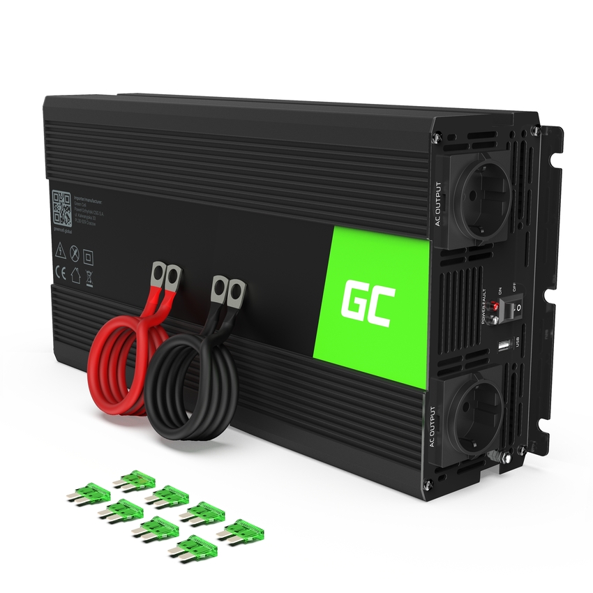 Green Cell Power Inverter 24V to 230V 1500W/3000W Modified sine wave (INV24)