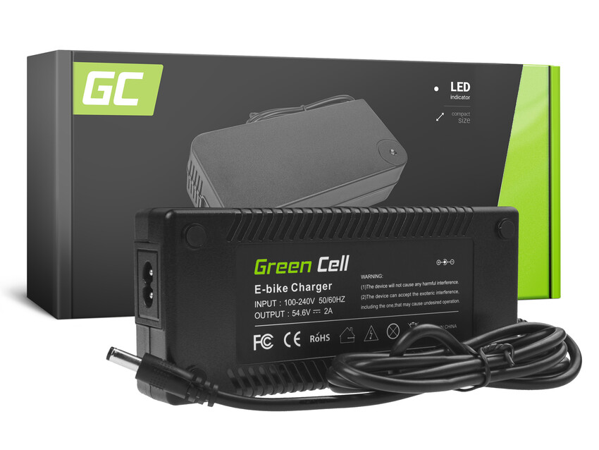 Green Cell polnilec baterije 54.6V 2A (5.5*2.1mm) za E-BIKE 48V (ACEBIKE21)