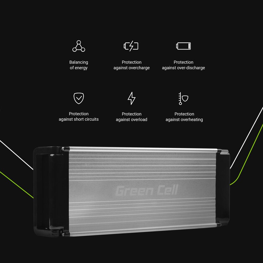 Green Cell baterija 15Ah (540Wh) za električna kolesa E-Bikes 36V (EBIKE54STD)