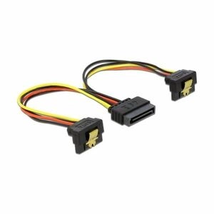 Kabel Power SATA 15pin St > 2 x SATA 15pin Bu HDD 90°