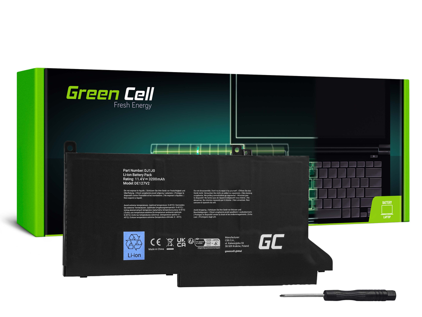 Green Cell baterija DJ1J0 za Dell Latitude 7280 7290 7380 7390 7480 7490 (DE127V2)