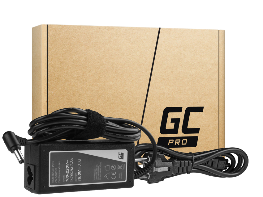 Green Cell PRO polnilec / AC Adapter 19V 2.1A 40W za Samsung 530U NP530U3B NP530U3C 535U NP535U3C NP540U3C NP900X3C NP905S3G (AD18AP)
