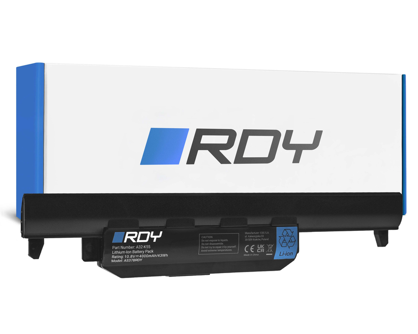 baterija RDY A32-K55 to Asus R400 R500 R500V R500VJ R700 R700V K55 K55A K55VD (AS37BRDY)