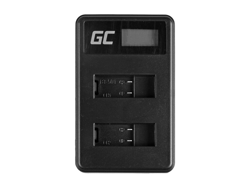 Green Cell polnilec AHBBP-501 za GoPro AHDBT-501, Hero 5 Hero 6 Hero 7 HD Black bel Silver Edition (4.35V 2.5W 0.6A) (ADCB20)