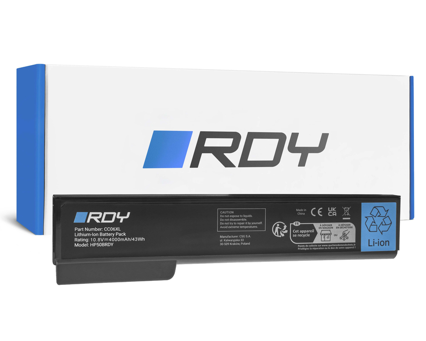 baterija RDY CC06 CC06XL to HP EliteBook 8460p 8460w 8470p 8470w 8560p 8570p ProBook 6360b 6460b (HP50BRDY)