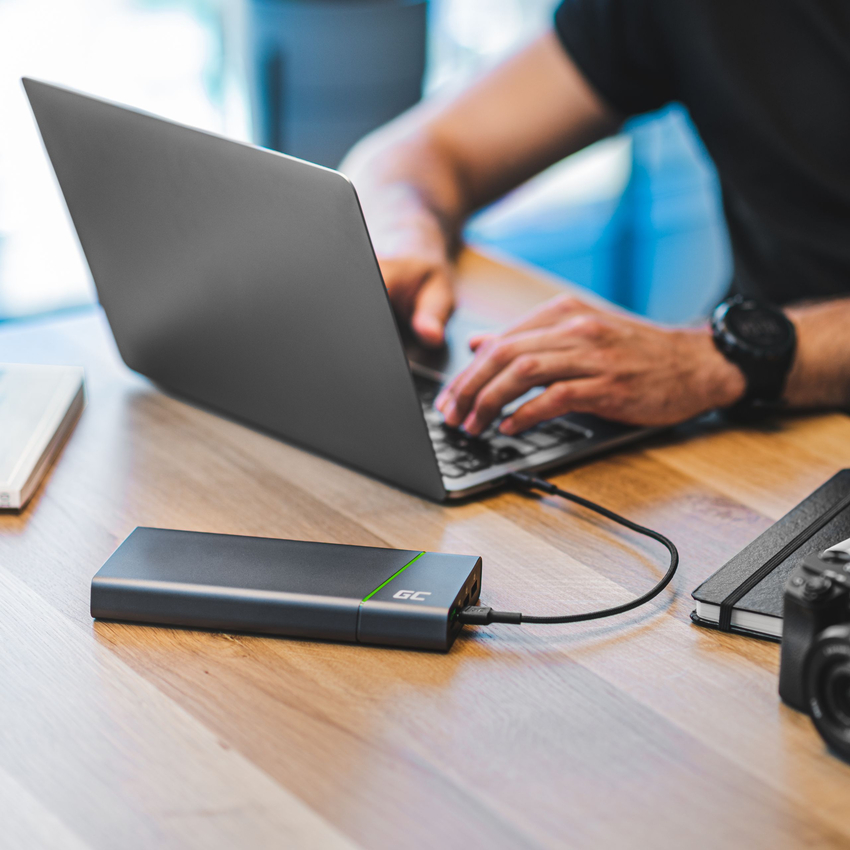 kabel Green Cell GC PowerStream USB-C - USB-C 30cm, fast charging napajalni kabel (60W), Ultra Charge, QC 3.0 (KABGC31)