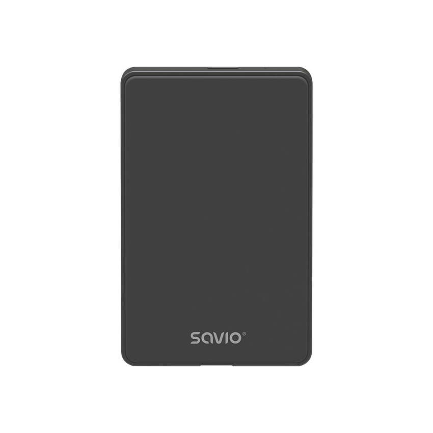 Ohišje za disk 2,5, Savio, črn, USB 3.0, AK-65
