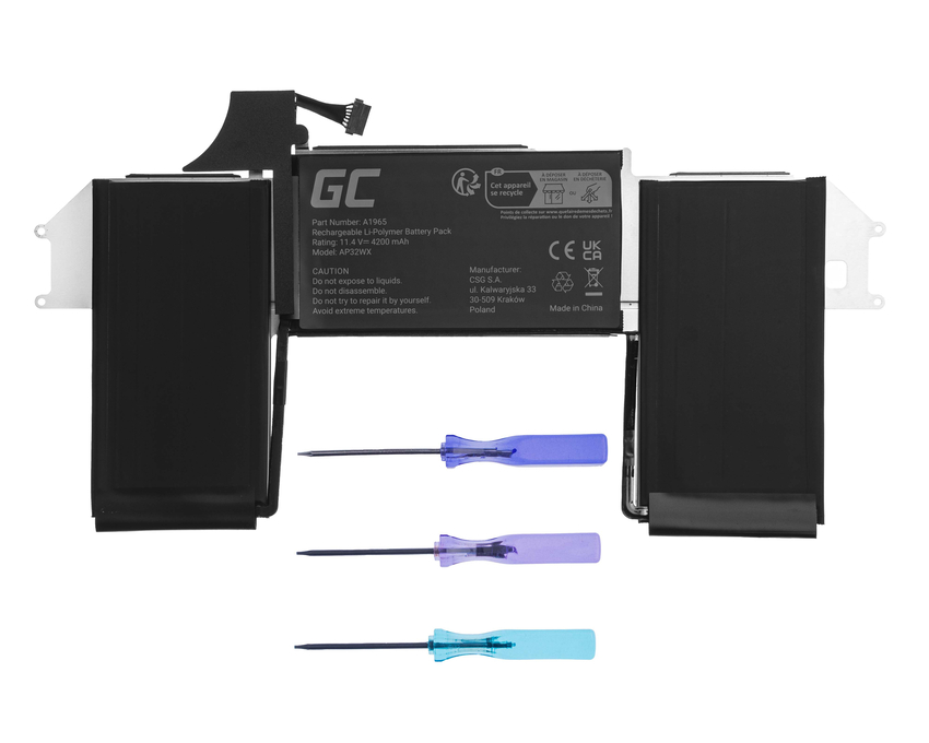 Green Cell baterija A1965 za Apple MacBook Air 13 A1932 A2179 (2018, 2019, 2020) (AP32WX)