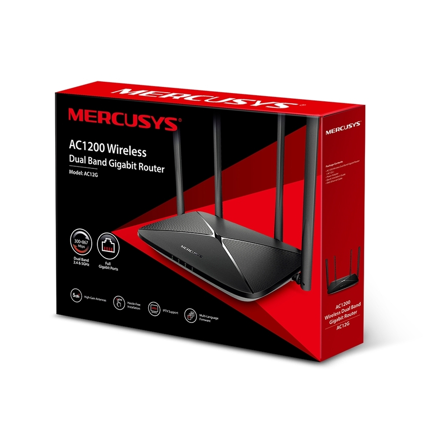 Usmerjevalnik / router MERCUSYS AC12G AC1200 Wireless Dual Band Router