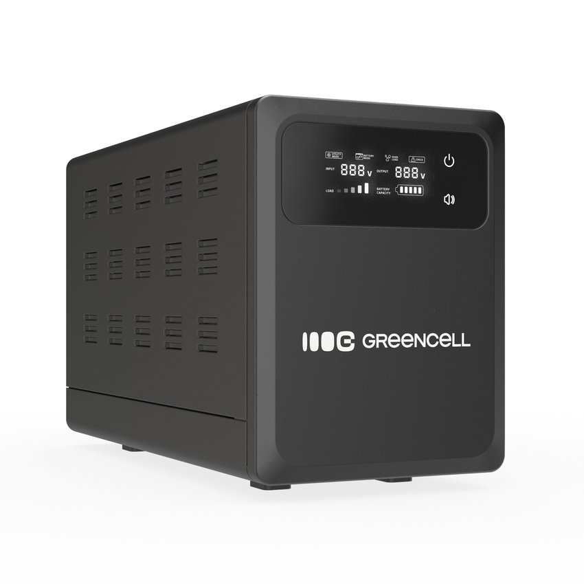 Green Cell Uninterruptible Power Supply UPS 800VA 500W z LCD zaslonom PowerCore 12 VDC (UPSLPPC500)