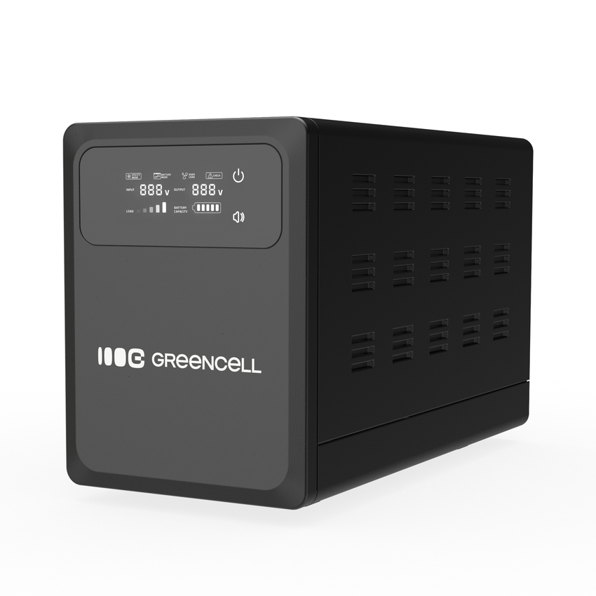 Green Cell Uninterruptible Power Supply UPS 800VA 500W z LCD zaslonom PowerCore 12 VDC (UPSLPPC500)
