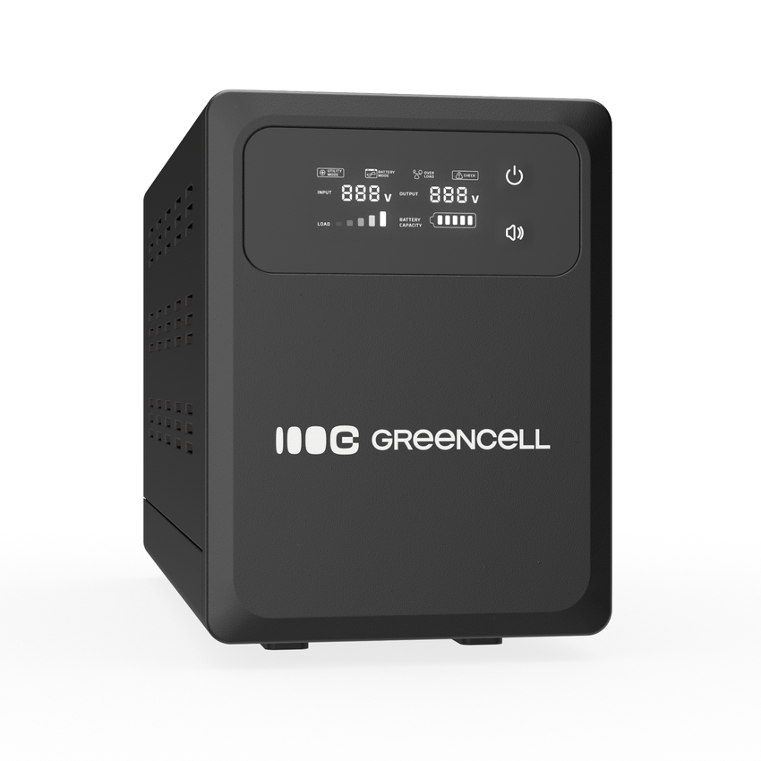 Green Cell Uninterruptible Power Supply UPS 800VA 500W z LCD zaslonom PowerCore 12 VDC (UPSLPPC500)