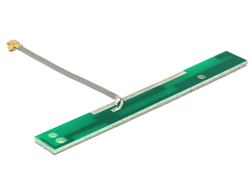 Delock GSM UMTS antena MHF/U.FL-LP-068 združljiv priključek 2 dBi 50 mm PCB notr