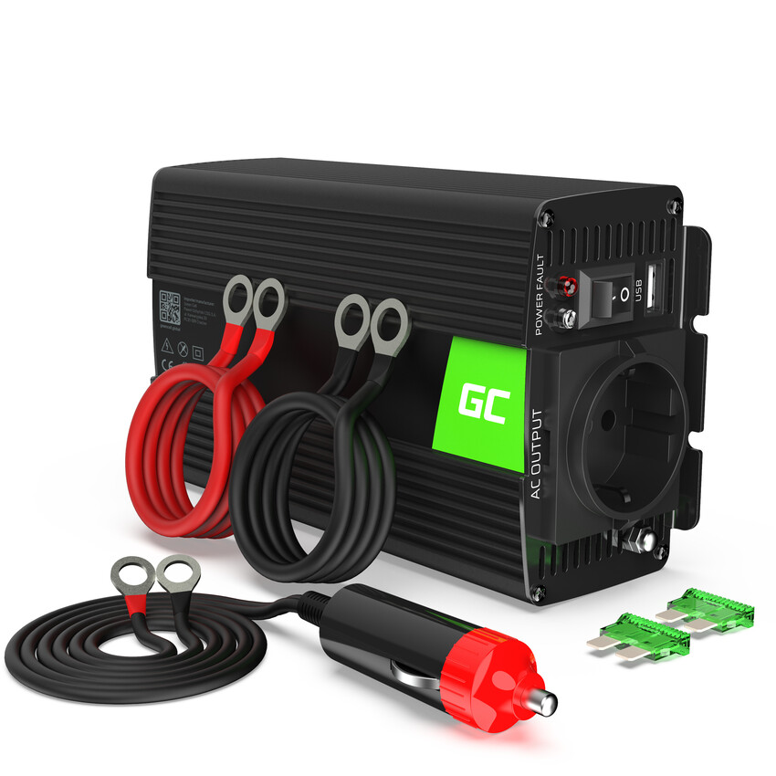 Green Cell Power Inverter 24V to 230V 300W/600W Modified sine wave (INV02DE)