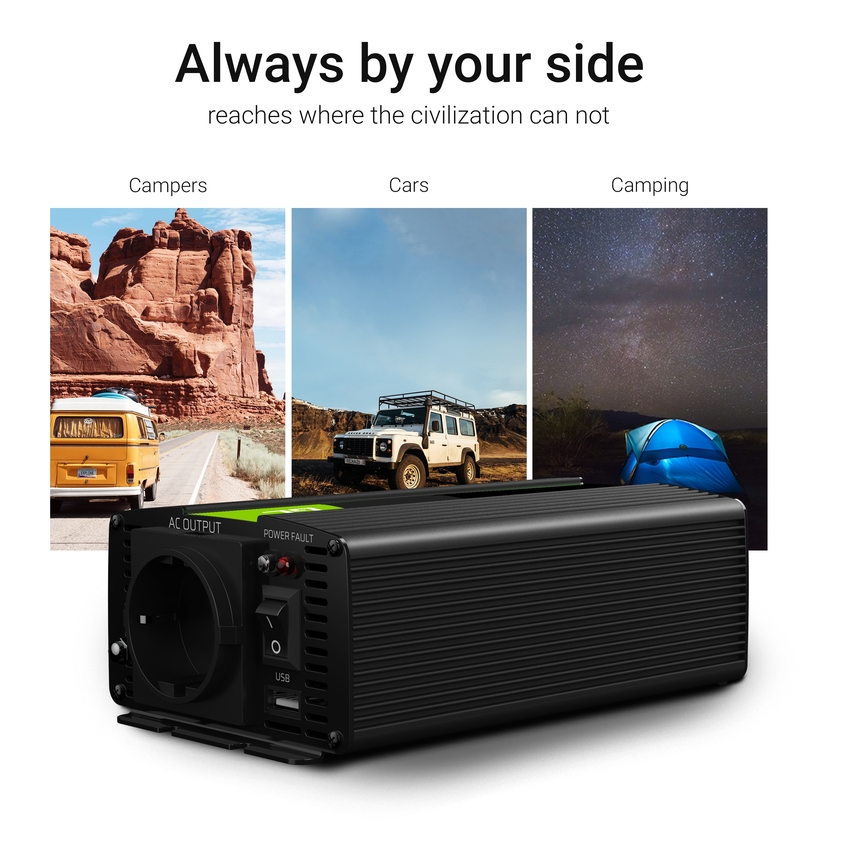 Green Cell Power Inverter 24V to 230V 300W/600W Modified sine wave (INV02DE)