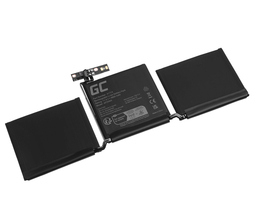 Green Cell baterija A1713 za Apple MacBook Pro 13 A1708 (2016, 2017) (AP29WX)