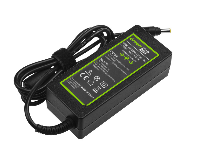 Green Cell PRO polnilec / AC Adapter 18.5V 3.5A 65W za HP Pavilion DV2000 DV6000 DV8000 Compaq 6730b 6735b nc6120 nc6220 nx6110 (AD11P)