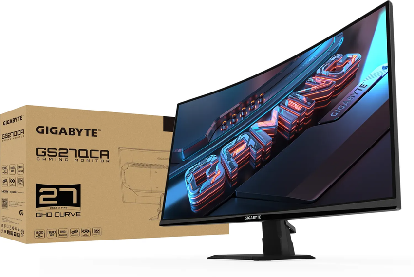 Monitor Gigabyte GS27QCA 68,6 cm (27″) QHD VA LED 180 Hz ukrivljen