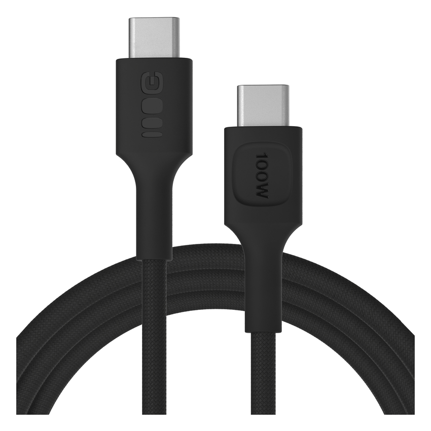 USB-C kabel 2m 100W Greencell PowerStream Fast Charging PD Panther Black (KABGC100PS200PB)
