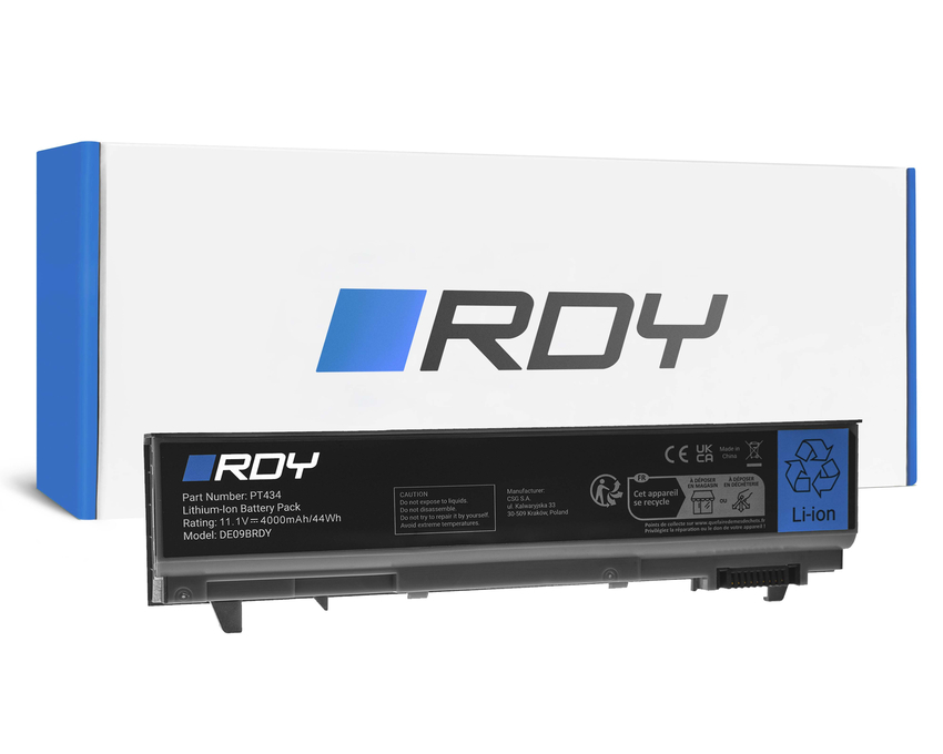 baterija RDY PT434 W1193 to Dell Latitude E6400 E6410 E6500 E6510 E6400 (DE09BRDY)