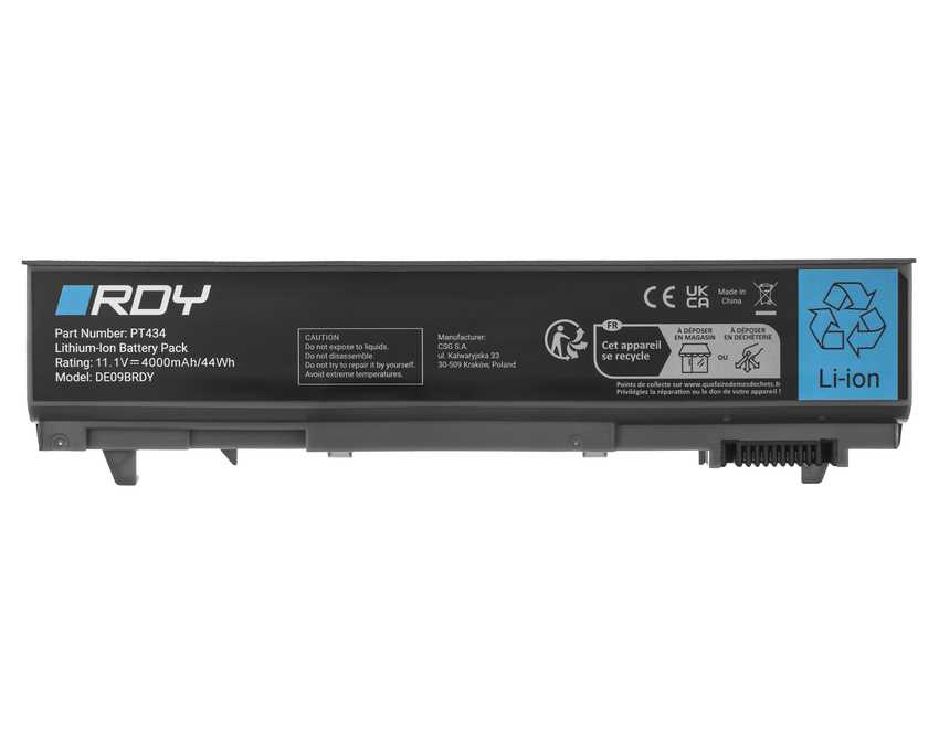 baterija RDY PT434 W1193 to Dell Latitude E6400 E6410 E6500 E6510 E6400 (DE09BRDY)