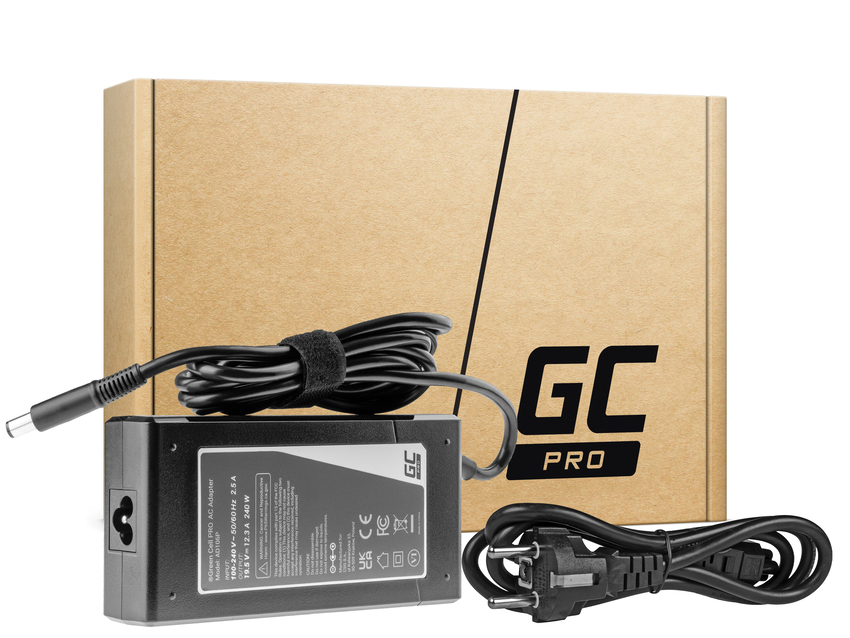 Green Cell PRO polnilec / AC Adapter 19.5V 12.3A 240W za Dell Precision 7510 7710 M4700 M4800 M6600 M6700 M6800 Alienware 17 (AD106P)