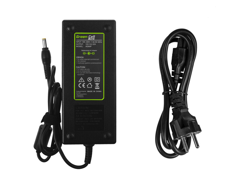 Green Cell PRO polnilec / AC Adapter 19V 6.32A 120W za Acer Aspire 7552G 7745G 7750G V3-771G V3-772G (AD89P)