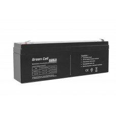 Green Cell AGM VRLA 12V 1.3Ah maintenance-free battery za the alarm system, cash register, toys (AGM41)