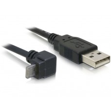 Kabel USB micro-A Moški 90° nagnjen > USB-A Moški 3m
